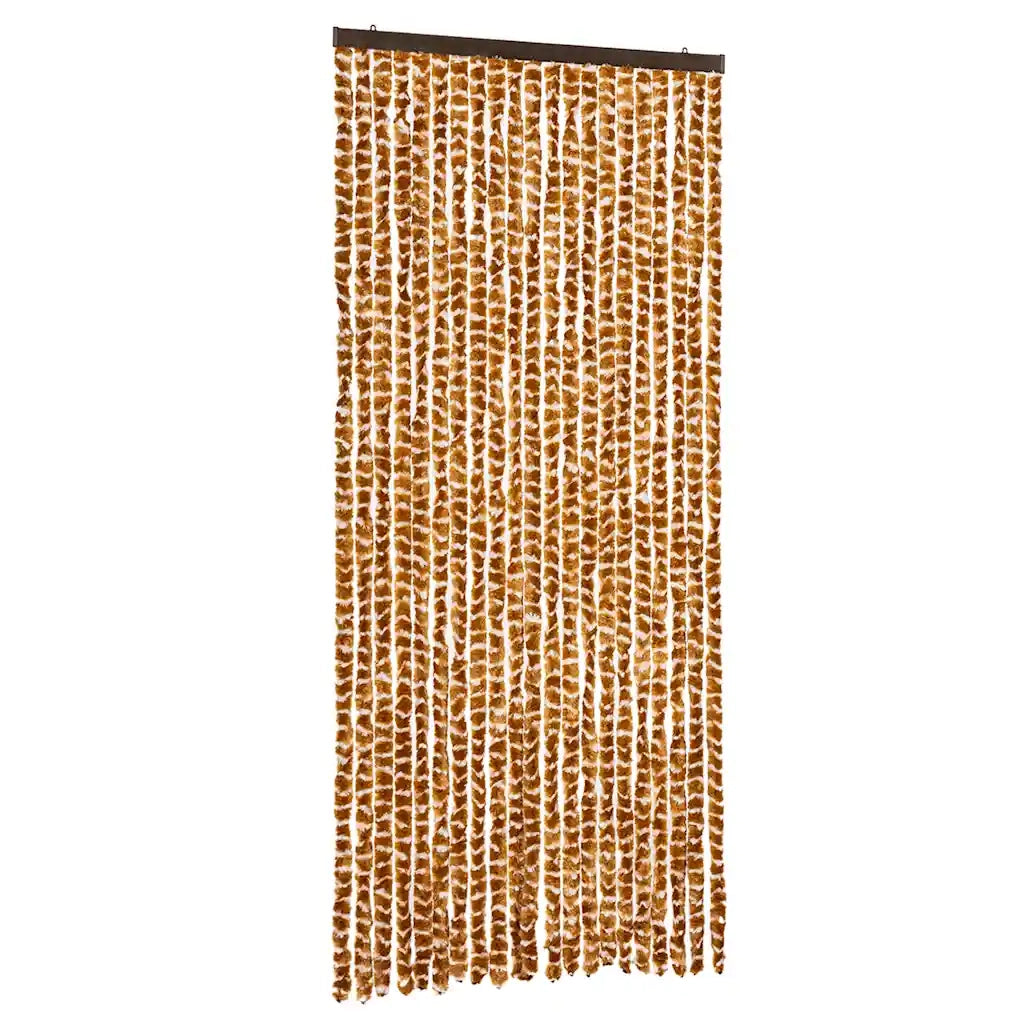 Tenda Antimosche Ocra e Bianca 90x200 cm in Ciniglia CFW5956258