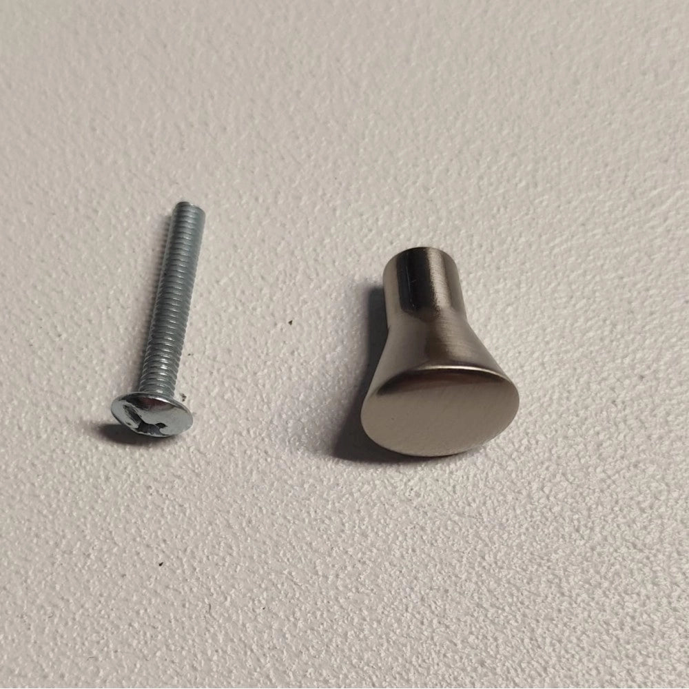 Ff group pomolo per mobili a cono colore nichel opaco