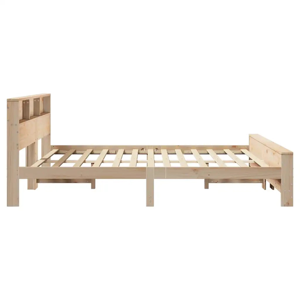 Struttura del letto-Giroletto Marrone 200 x 200 cm Legno multistrato