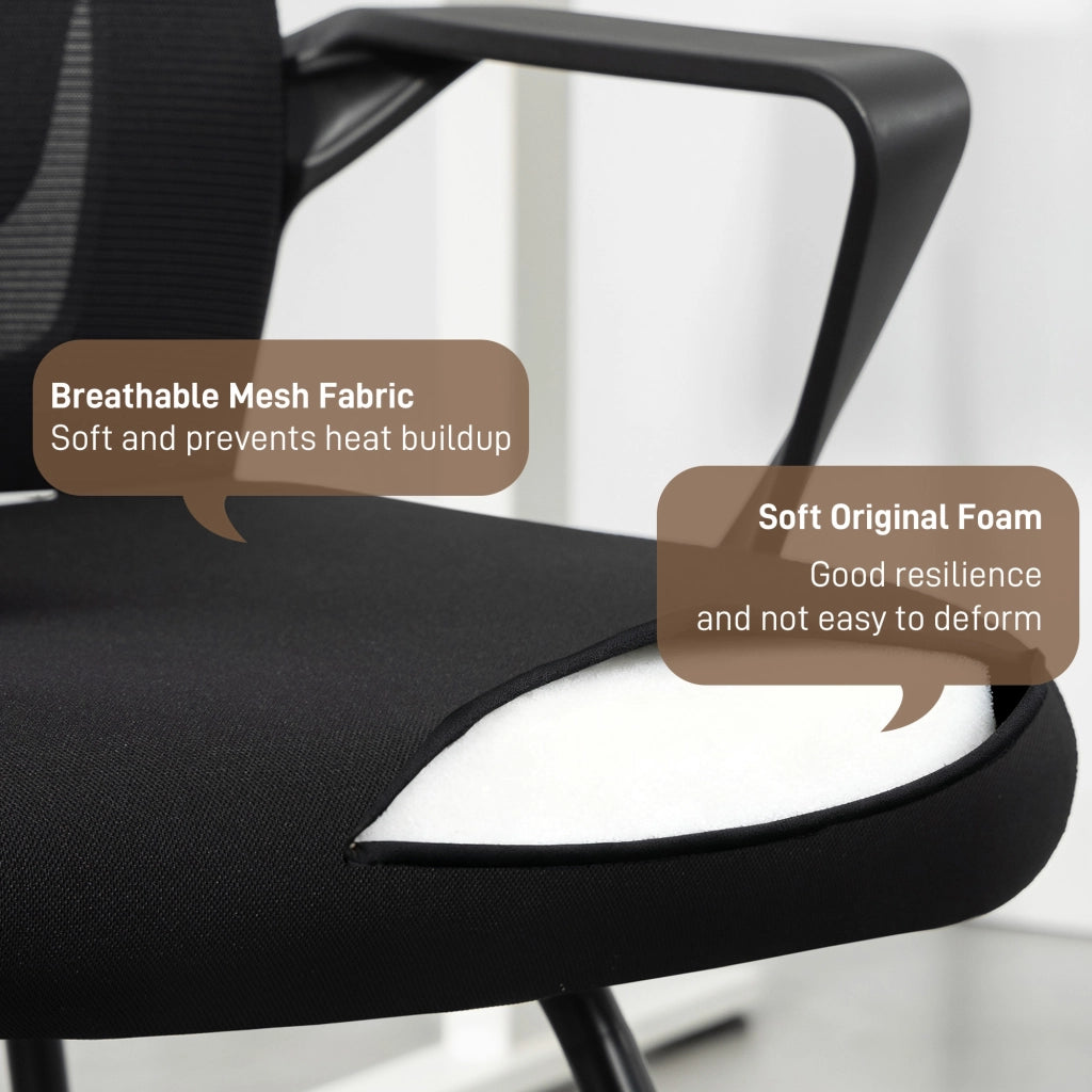 Sedia da Ufficio Ergonomica con Braccioli ¨C Minimal ¨C Nero