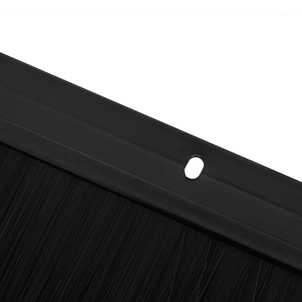 Spazzole per porte a vite 2 pcs Nero 100 cm Lega di alluminio 42019583