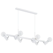 Lampada a sospensione bianca moderna ALDO 6xE27 15W Alfa
