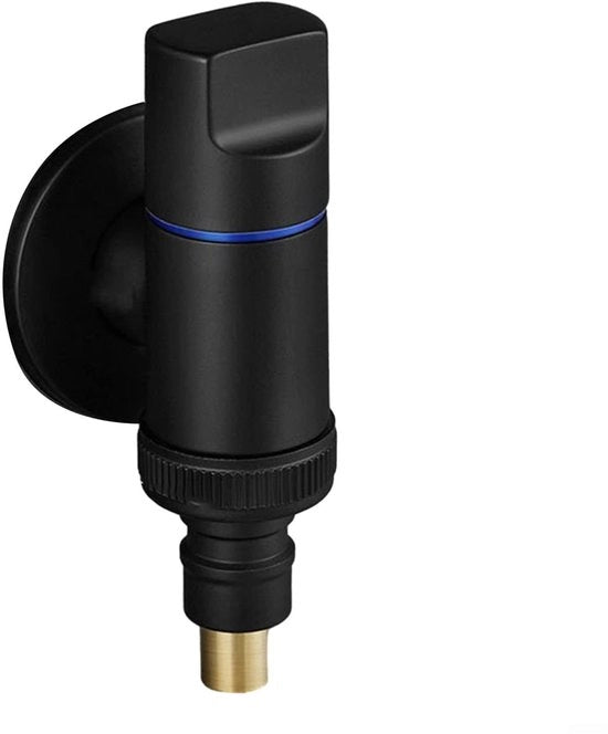 Cranio Acquastop con Apertura Rapida - Disegno Spaziale - Clic per Aprire - Stop Acqua - Maniglia in Ottone - Facile da Utilizzare