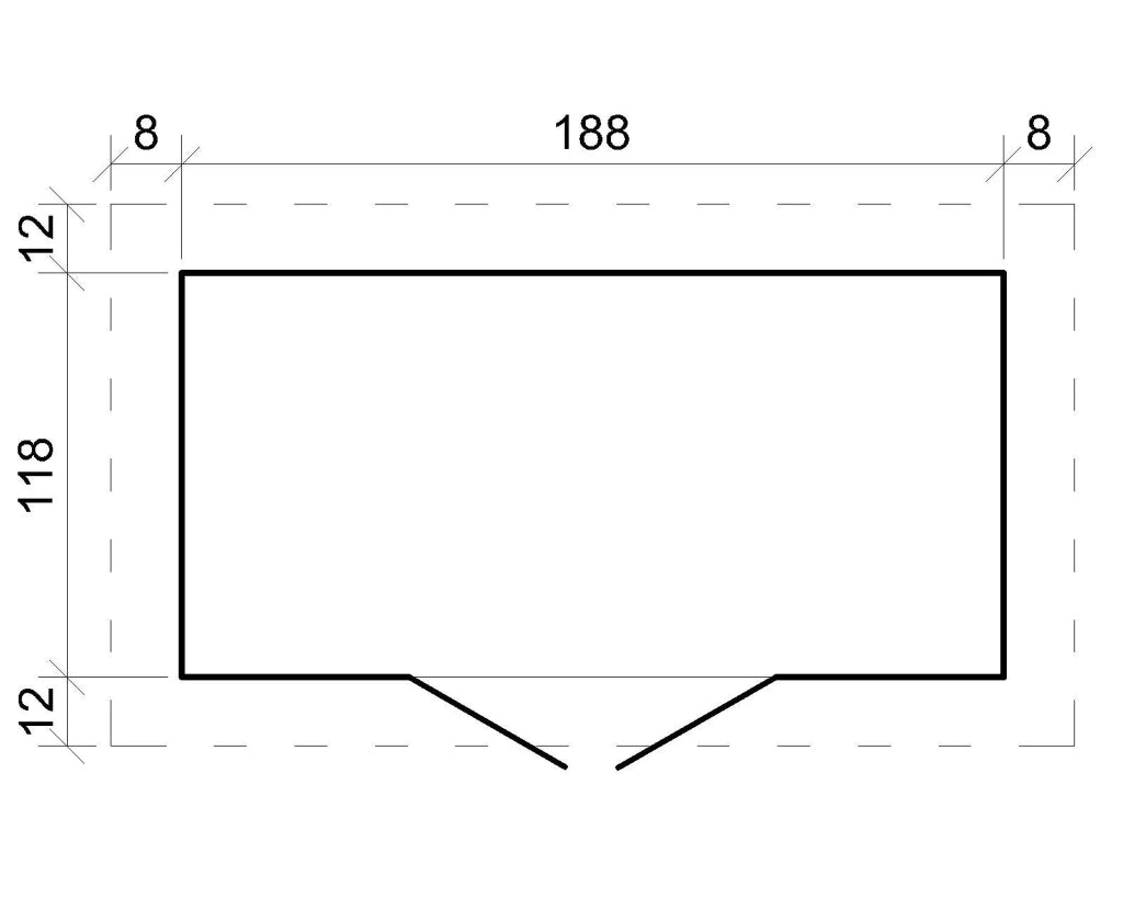 TIMBELA M311F+M311G Casetta da Giardino-  239x105x204cm