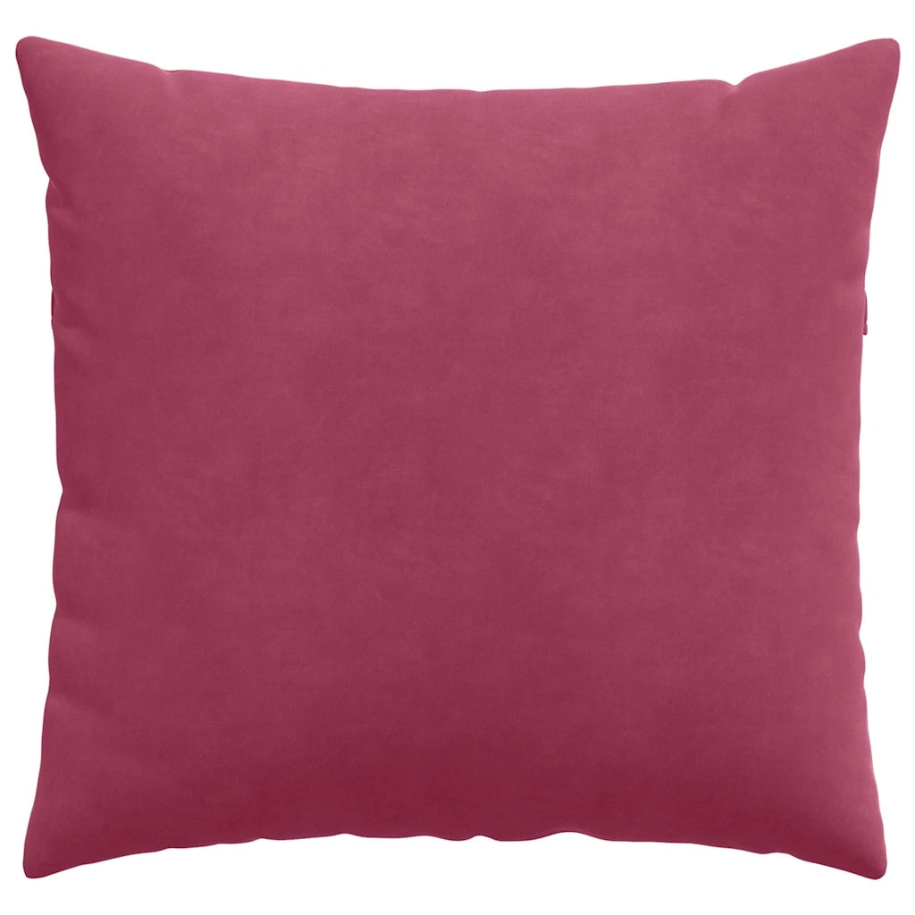 Cuscini da Divano 2 pcs Rosso Vino 50 x 50 cm Tessuto in Cords 42013976