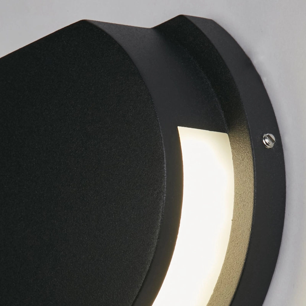 Lampada da parete esterna a LED Chiswick, nera