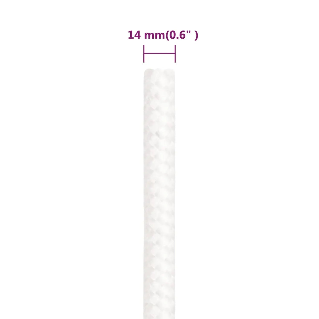 Corda per barca Completamente Bianca 14 mm 100 m in Polipropilene 152570
