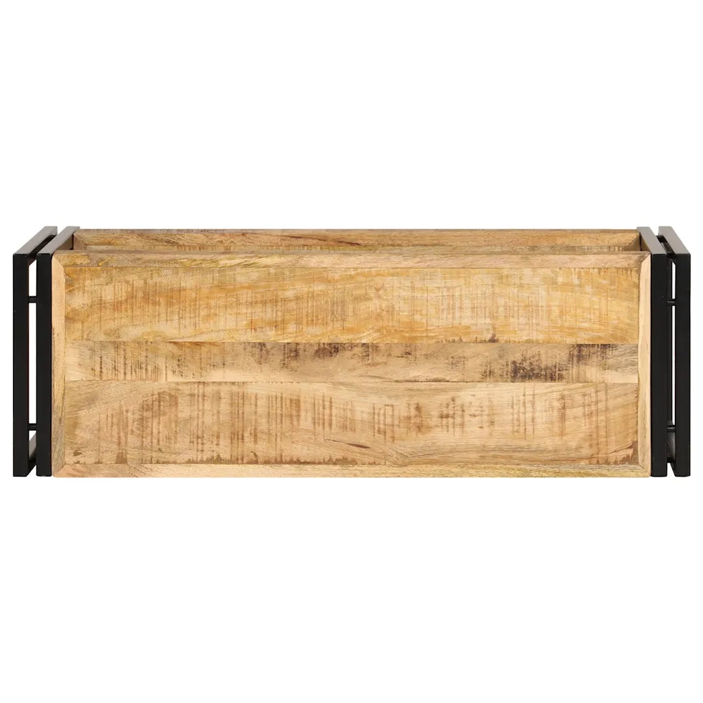 Mobile Porta TV-Mobile per TV-Credenza TV 90x30x40 cm in Legno Massello di Mango 317255