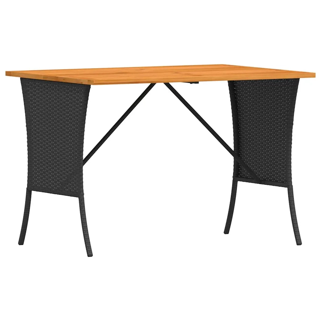 Set Divani da Giardino 4 pz con Cuscini Forma L Polyrattan Nero 3365324