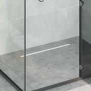 Scolascale per doccia a 360° con modello slim Argento 70 cm 42015987