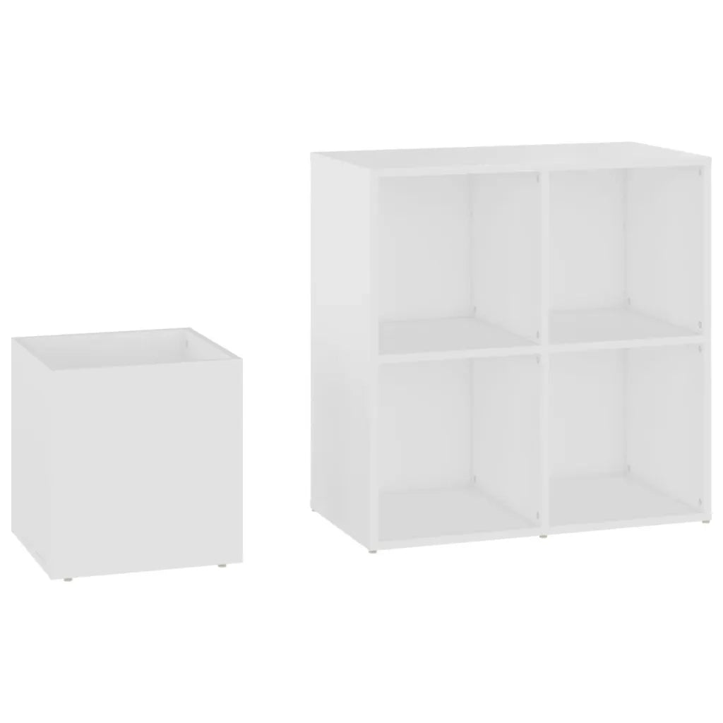 Scarpiera | Mobile per scarpe da Ingresso Bianca 105x35,5x70cm in Legno Multistrato