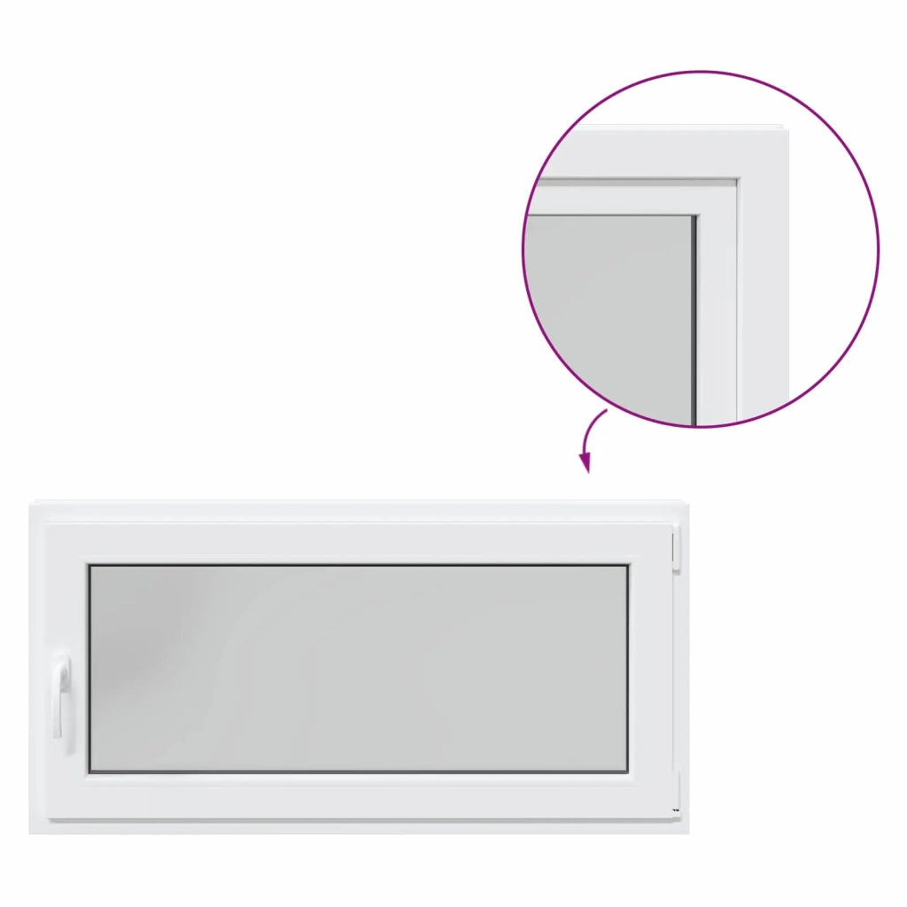 Finestra per Soffitta RISOR Bianco 120 x 60 cm PVC e Vetro 42047261