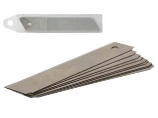 LAME DI RICAMBIO PER CUTTER- -  mm.18 in con astuccio da 10 pz. - 12 blister ALTE