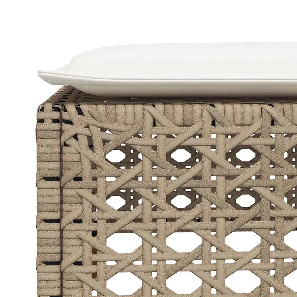 Set Divano da Giardino 8 pz con Cuscini Beige in Polyrattan 3261946