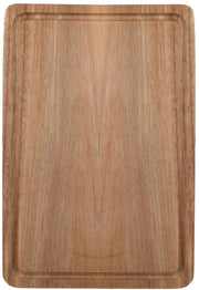 Pannello di taglio in legno per cucina, 30 x 20 x 1,5 cm, pannello di taglio in bambù per il taglio o il tranciamento di carne, verdure, formaggio, pane, sostenibile e resistente allo sfregamento, facile da pulire