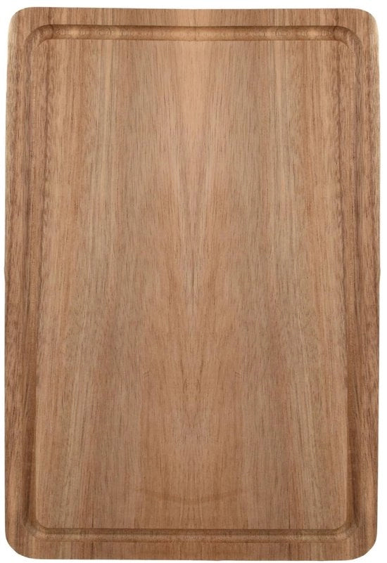 Pannello di taglio in legno per cucina, 30 x 20 x 1,5 cm, pannello di taglio in bambù per il taglio o il tranciamento di carne, verdure, formaggio, pane, sostenibile e resistente allo sfregamento, facile da pulire