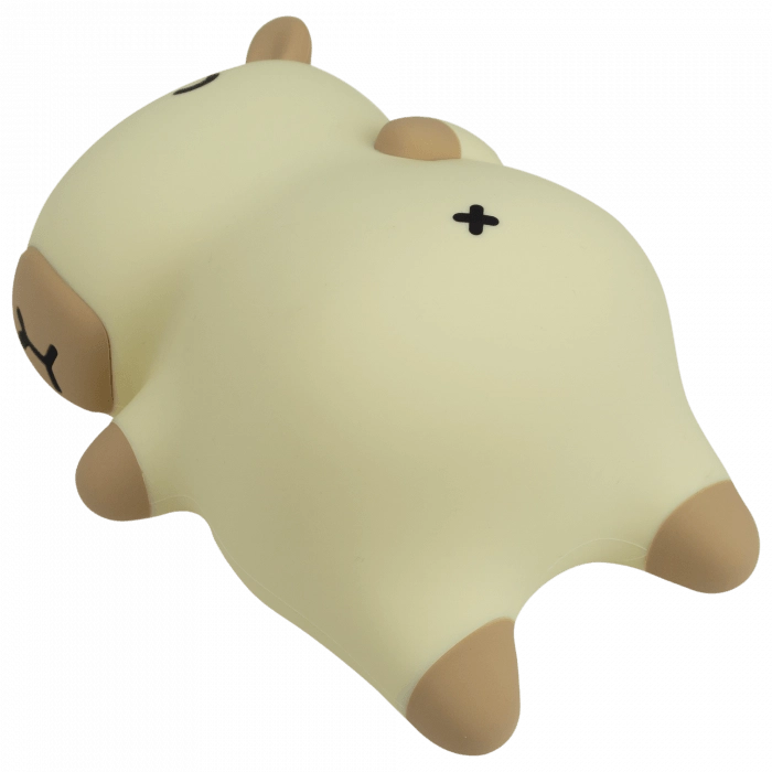 Lampada notte bimbi wireless con suono Capibara 3000K