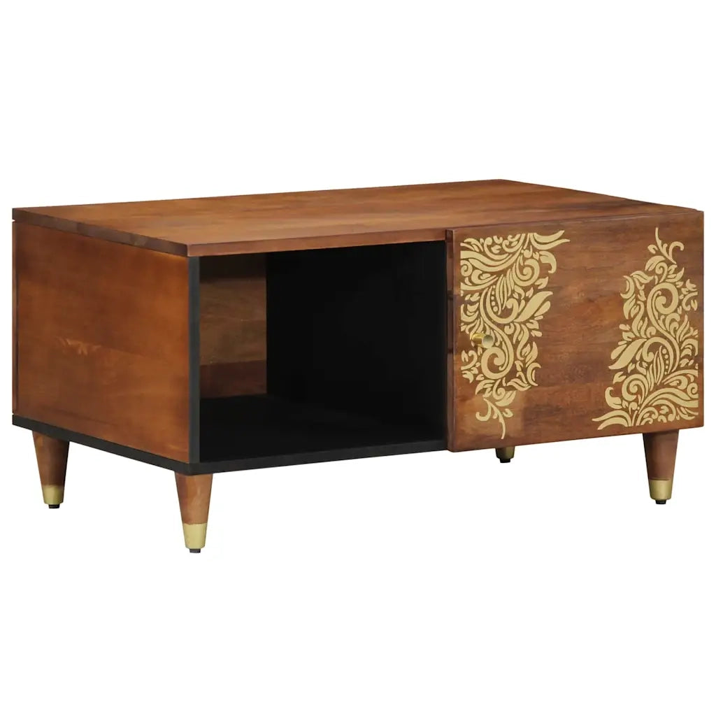Tavolino da Salotto-Tavolino da soggiorno-Tavolo Marrone miele 80 x 50 x 40 cm 574524