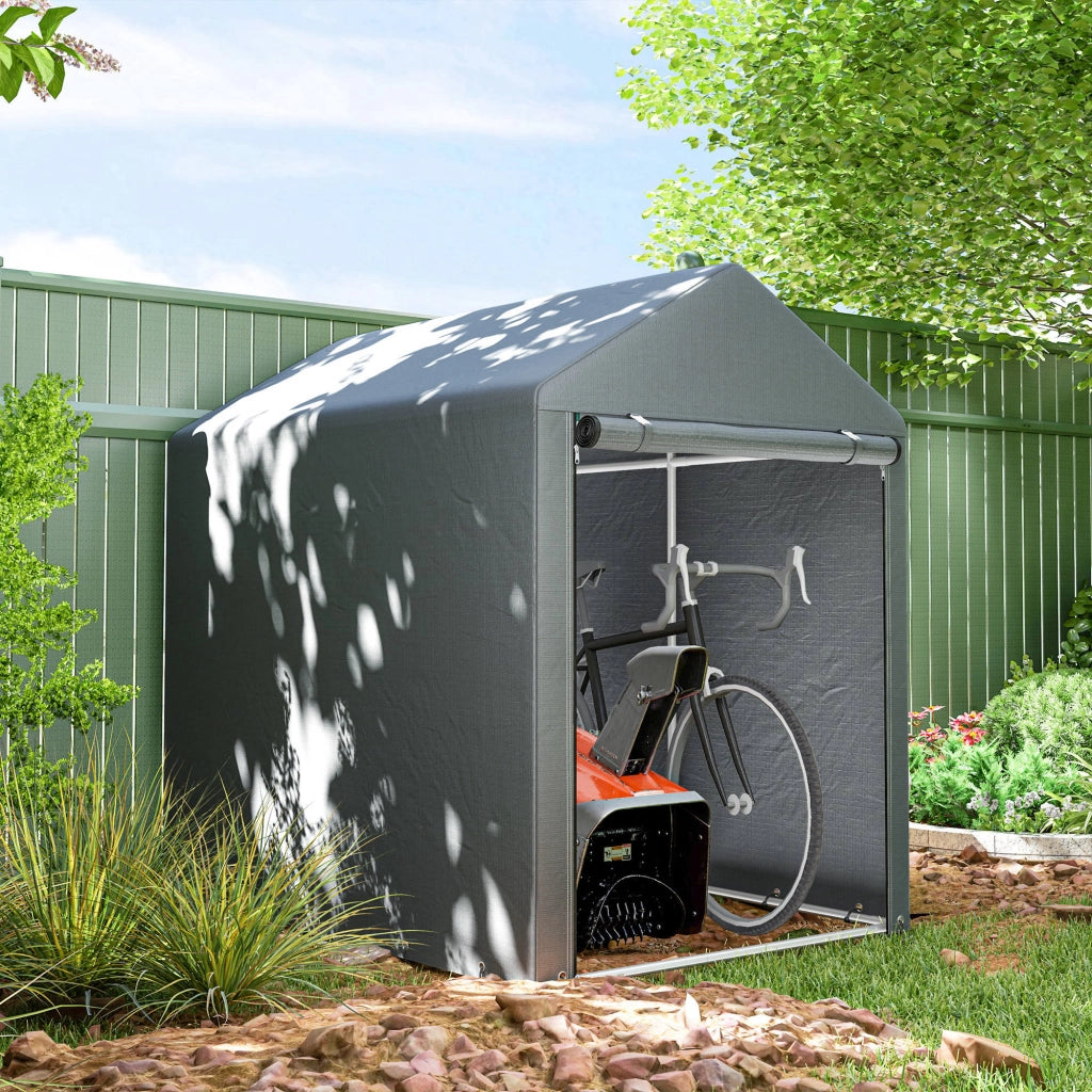 Capanno da Giardino ¨C Minimal ¨C 120x180x160 cm, Grigio Scuro