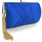 Borsa da sera per donne, borsa da sera designer, borsa da party, blu, unico modello