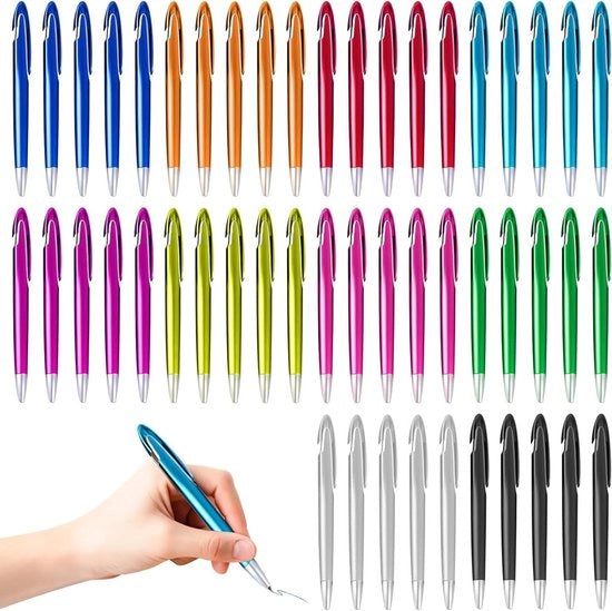 Penne balistici ergonomiche 50 pezzi per ufficio e casa