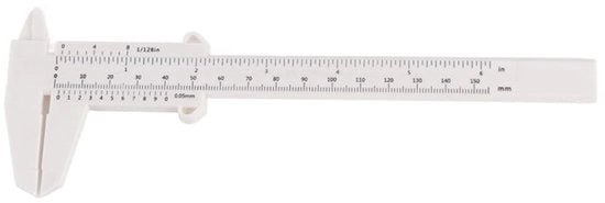 Calibro Vernier Acqua-Resistente - Righello - Accessori per Tattoo - Utensili per Artigiani - Materiale Duraturo