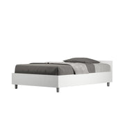 BS COM Letto una piazza e mezza contenitore 120x200 bianco frassino