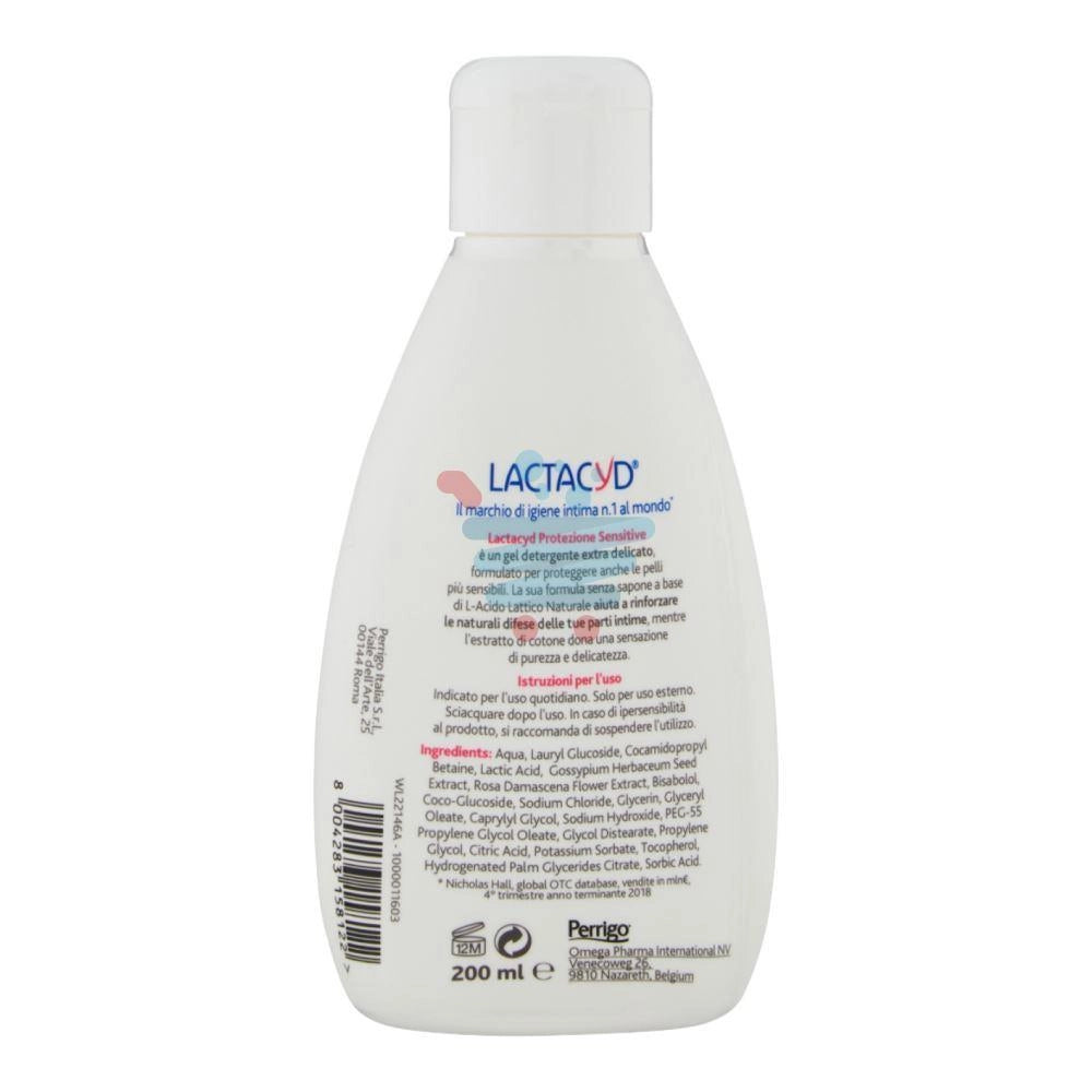 LACTACYD DETERGENTE INTIMO DA 200ML PROTEZIONE SENSITIVE PELLI SENSIBILI