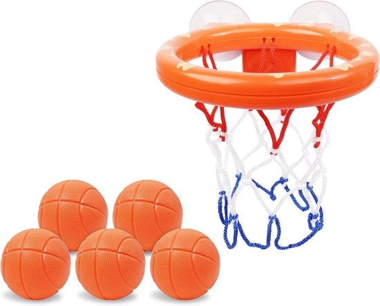 Mini Basket per Bambini con Morsa Robusta e 5 Palloni