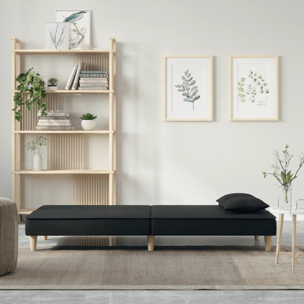 Divano letto | Sof¨¤ letto | Letto singolo Nero in Tessuto