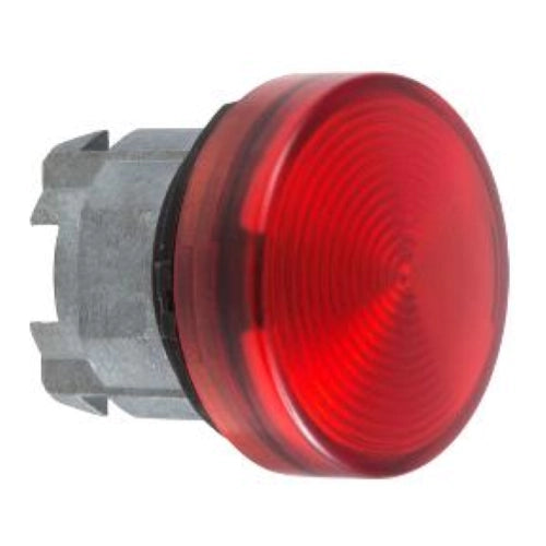 TESTA LAMPADA SPIA Ø22 GEMME LISCE ROSSE
