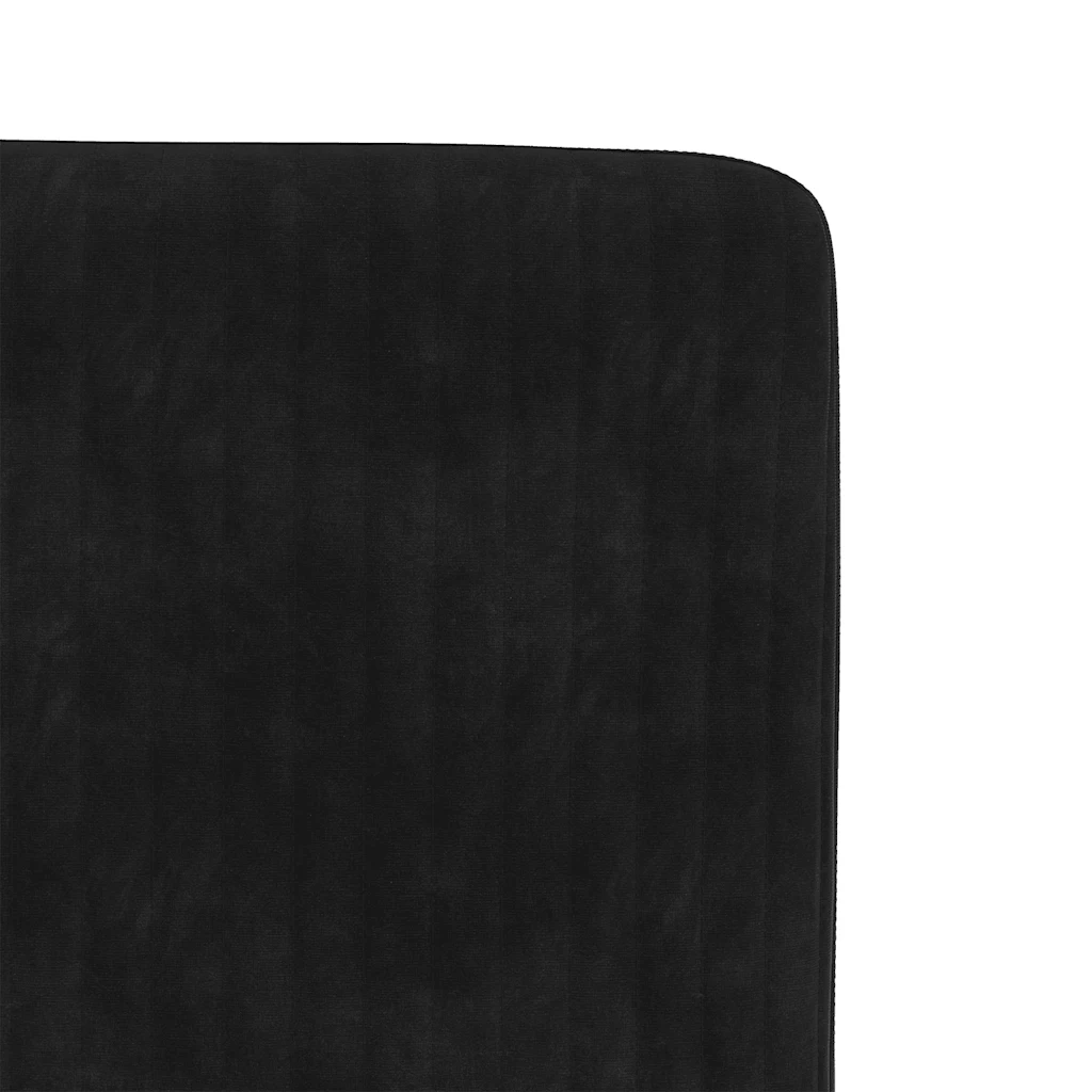 Sedie da Pranzo 6 pz Nere in Velluto 3315562