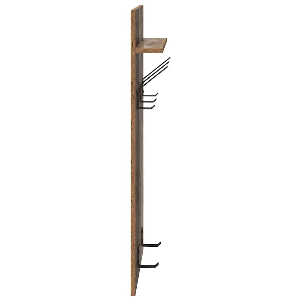 Appendiabiti a muro Legno vecchio 40 x 10 x 90 cm 874457