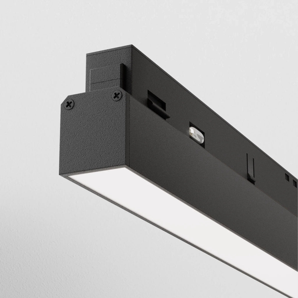 Maytoni Lampada Da Binario Moderna Exility Basis 1 Luce LED Integrato Nero Metallo Diffusore Opaco