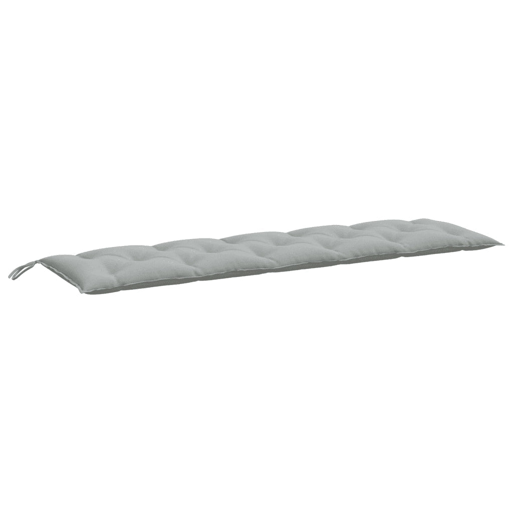 Cuscino Panca Giardino-Cuscini per panchina da esterno Grigio Chiaro M¨¦lange 180x50x7cm Tessuto