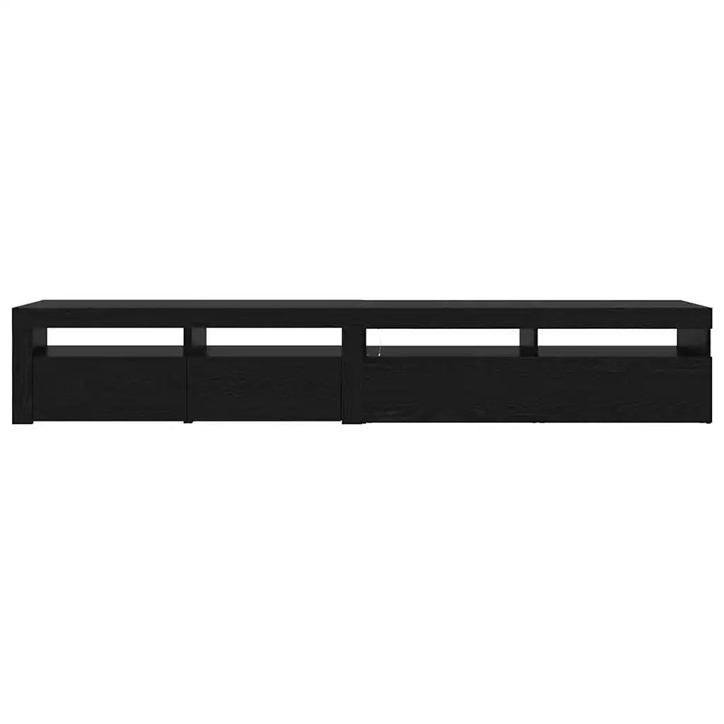 Mobile TV 2 pcs Rovere Nero 240 x 35 x 40 cm Legno multistrato 3332491