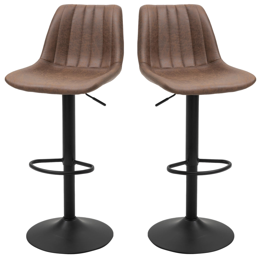 Sgabello da bar ¨C Minimal ¨C marrone, altezza regolabile