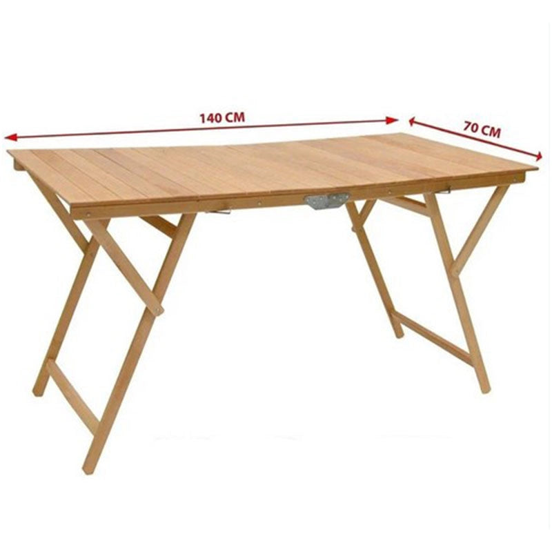 tavolo pieghevole 70x140 naturale