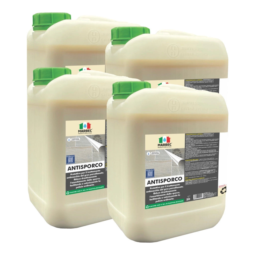 Antimacchia per gres ANTISPORCO   5LTx4Pz