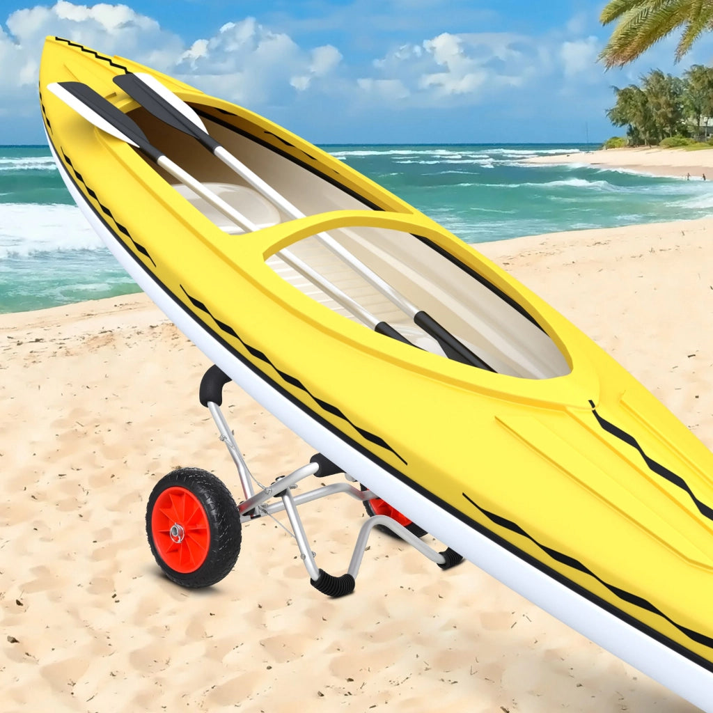 Carrello per Barche Faltabile ¨C Minimal ¨C Argento 75x43x46 cm