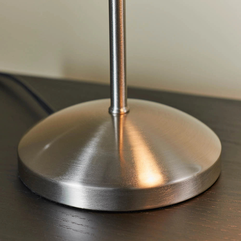 Lampada da scrivania industriale touch cromo satinato Endon