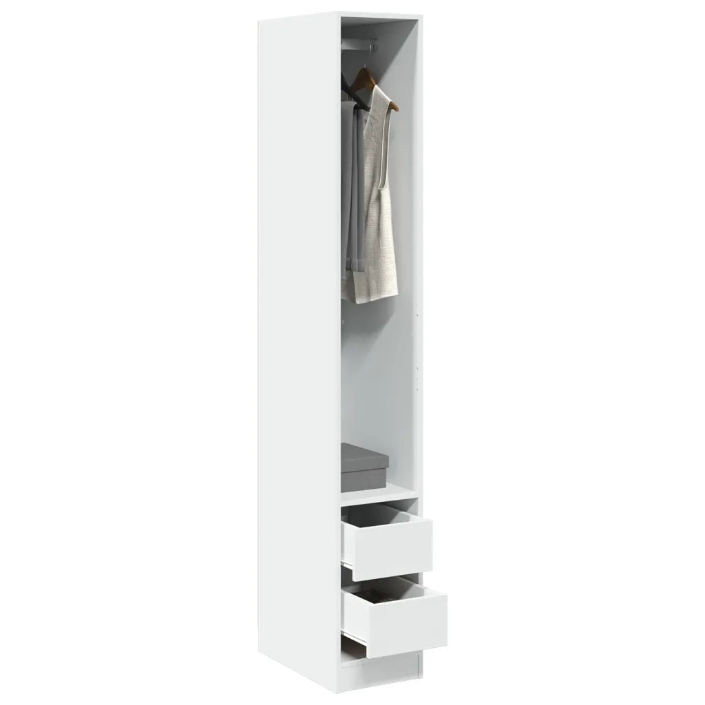 Armadio Bianco 30x50x200 cm in Legno Multistrato 3307738