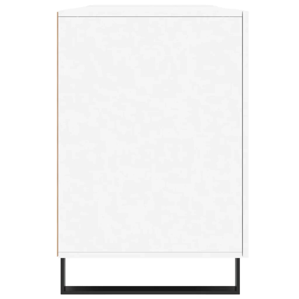 Scrivania Bianca 140x50x75 cm in Legno Multistrato 829572