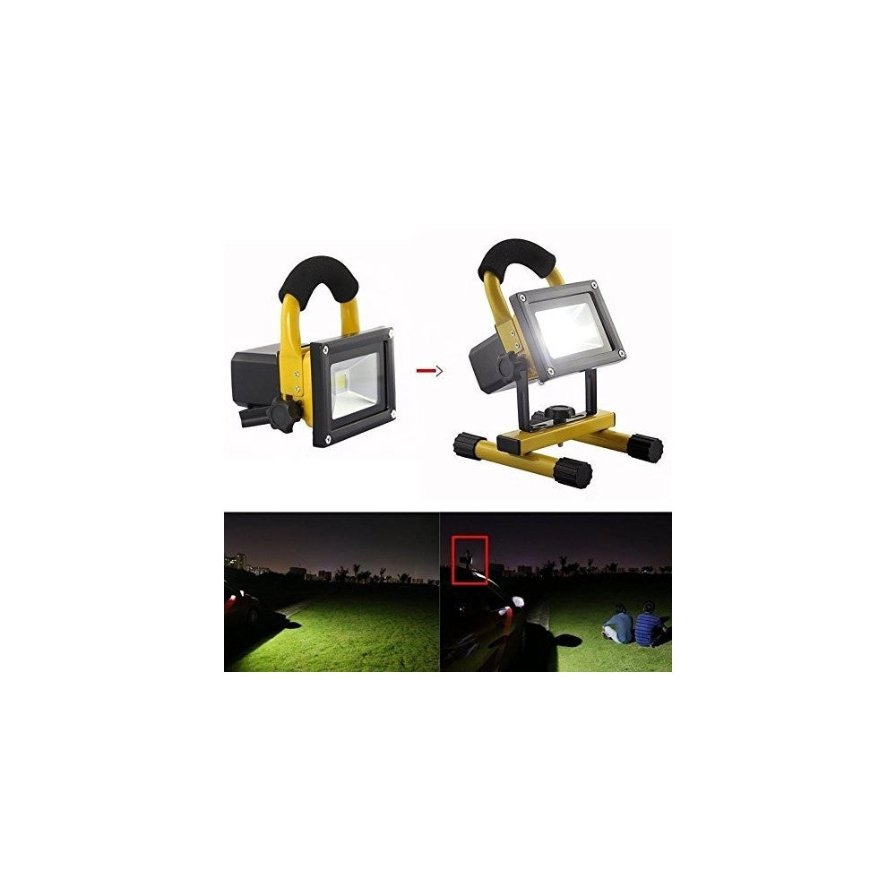 Trade Shop - Faro Ricaricabile Faretto Impermeabile Led Luce Bianca Emergenza Portatile -