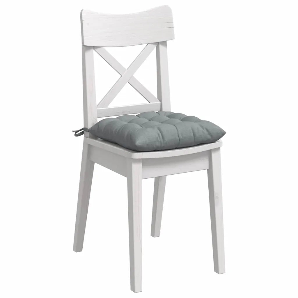 Cuscini per Seduta 4 pcs Grigio chiaro 40 x 40 x 6 cm Tessuto 42015146