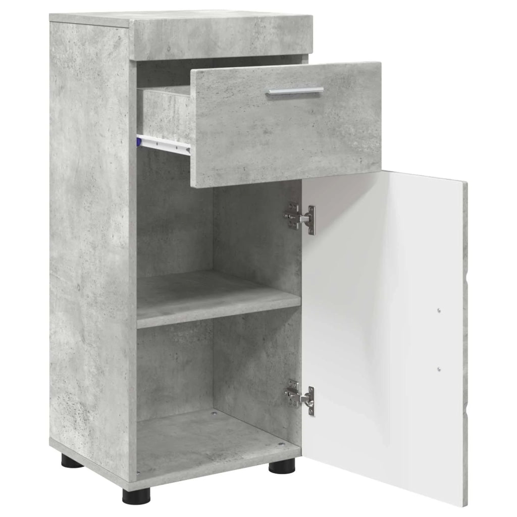 Set di Armadi da Bagno TULUM Grigio cemento 37 x 31,5 x 82 cm 880344