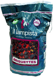CARBONE VEGETALE BRIQUETTES sacco da kg. 3 circa