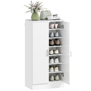 Scarpiera 14 paia con 6 ripiani regolabili e 2 ante ¨C Minimal ¨C Bianco