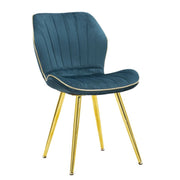 Sedia Paris Space Ottanio /gold Set 2 Pz cm 46x58x77
