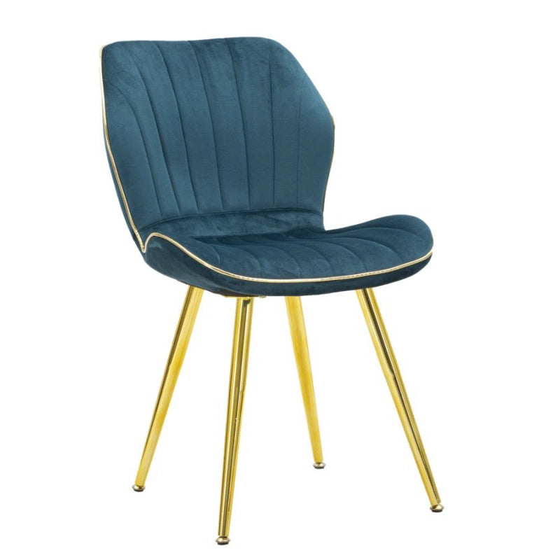 Sedia Paris Space Ottanio /gold Set 2 Pz cm 46x58x77